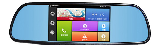 智能后视行车记实仪触摸显现屏